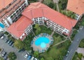 Aerial town view in Bulgaria