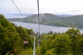 Aerial tramway lifts San Carlos de Bariloche