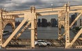 Aerial Tramway over the East River from Upper East Side Manhattan to Roosevelt Island, New York Royalty Free Stock Photo