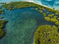 Aerial of Tuban Island in Manipa, West Ceram Regency Royalty Free Stock Photo