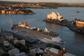 Aerial urban landscape view of Sydney Harbour Sydney New South W