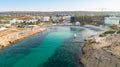 Aerial Vathia Gonia beach, Ayia Napa, Cyprus