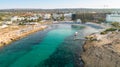 Aerial Vathia Gonia beach, Ayia Napa, Cyprus