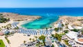 Aerial Vathia Gonia beach, Ayia Napa, Cyprus