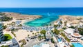 Aerial Vathia Gonia beach, Ayia Napa, Cyprus