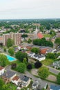 Aerial vertical of Cornwall, Ontario, Canada