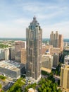 Aerial vertical drone photo of Truist Bank Downtown Atlanta GA USA