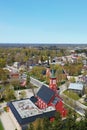 Aerial vertical of Mount Forest, Ontario, Canada