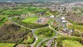 Aerial Video Ballee Seven Towers Roundabout Ballymena Co Antrim Northern Ireland