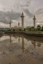 Aerial Video of Federal Territory Mosque Royalty Free Stock Photo