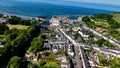 Aerial video of Glenarm Village Co Antrim Northern Ireland Royalty Free Stock Photo