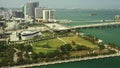 Aerial video Miami Maurice A Ferre Park