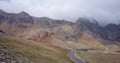 Aerial video in the Peruvian Andes. Ticlio mountain