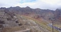 Aerial video in the Peruvian Andes. Ticlio mountain