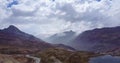 Aerial video in the Peruvian Andes. Ticlio mountain