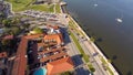 Aerial video of A1A and St Augustine Florida