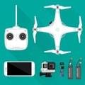 Aerial videography/photography equipment Royalty Free Stock Photo