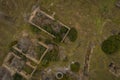 Aerial view of the Abandoned former mining operations peÃÂ±arroya-pueblonuevo Spain