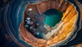 Aerial view of abandoned iron mine in Grand Canyon National Park, Arizona