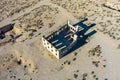 Aerial view of Rhyolite Ghost town. Royalty Free Stock Photo