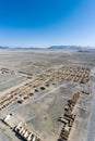 Aerial view of an abandoned town in qinghai