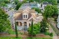 Aerial View of Abandoned Victorian House