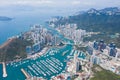 Aerial view of Aberdeen, Hong Kong, daytime, outdoor