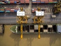 Aerial View Above Bangkok Dockyard