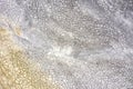 Aerial view of abstract mudcracks background Royalty Free Stock Photo
