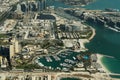 Abu Dhabi/UAE- Nov 14 2017: Aerial view of Abu Dhabi Landscape