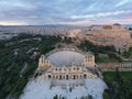 Aerial view of Acropolis of Athens, the Temple of Athena Nike, Parthenon, Hekatompedon Temple, Sanctuary of Zeus Polieus