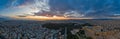 Aerial view of Acropolis of Athens, the Temple of Athena Nike, Parthenon, Hekatompedon Temple, Sanctuary of Zeus Polieus