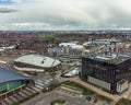 An aerial view across Corby, Northamptonshire