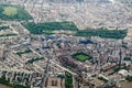 Aerial view across Pimlico, Buckingham Palace and Green Park, London Royalty Free Stock Photo