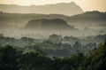 Aerial View across the Vinales Valley in Cuba. Royalty Free Stock Photo