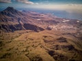 A aerial view on Adeje from above a mounain Royalty Free Stock Photo