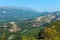 Aerial View of Adige Valley - Italy Royalty Free Stock Photo