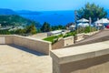 Viewpoint from Srd mountain, Dubrovnik riviera. Royalty Free Stock Photo