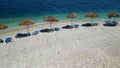 Aerial view of Agios Dimitrios Beach in Alonissos, Greece Royalty Free Stock Photo