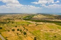 Rural landscape and agricultural land in Sri Lanka. Royalty Free Stock Photo