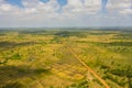 Rural landscape and agricultural land in Sri Lanka. Royalty Free Stock Photo