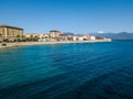 Aerial view of Ajaccio, Corsica, France. Royalty Free Stock Photo