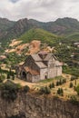 Aerial view of Akhtala Monastery Royalty Free Stock Photo