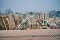 Aerial view of Al Danah district skyline in Abu Dhabi, United Arab Emirates Royalty Free Stock Photo