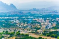 Aerial view of the Al Hamra town in Oman Royalty Free Stock Photo