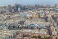 Aerial view of Al Karama neighborhood in Dubai, U