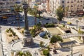 Aerial view of Al Marjeh Square in Damascus, Syria