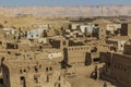 Aerial view of Al Qasr village in Dakhla oasis, Egy Royalty Free Stock Photo