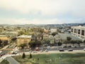 Aerial view Alamo Square with typical San Francisco Victorian ho Royalty Free Stock Photo