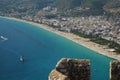 Aerial View of Alanya Town in Antalya, Turkiye